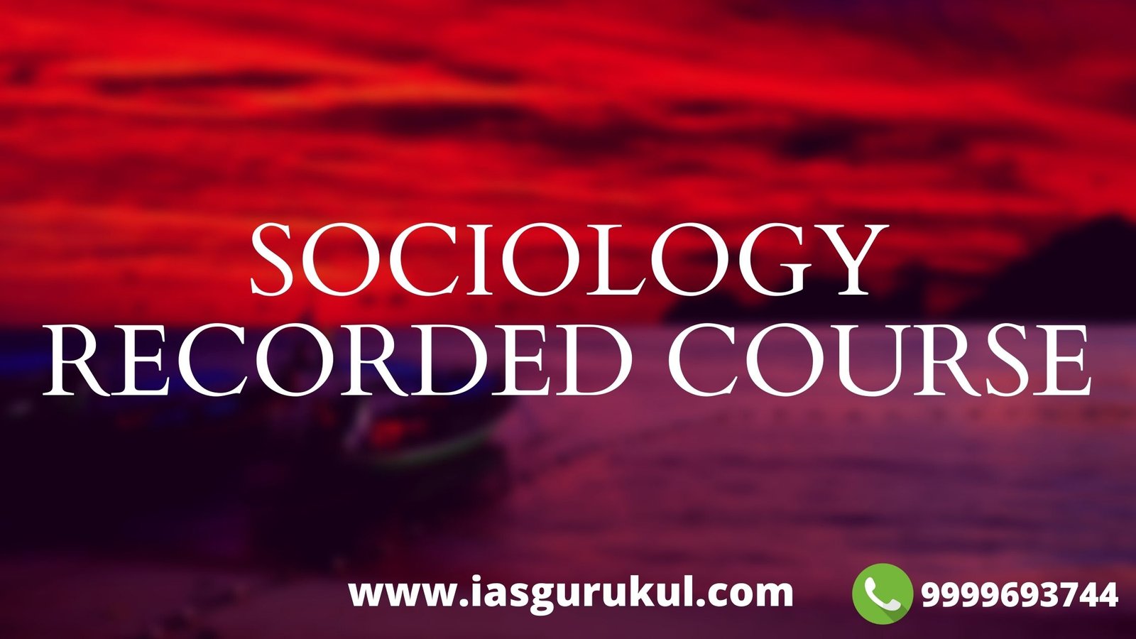 Sociology Recorded Course